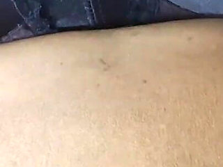 Hood Bitch with a Big Booty on Bed
