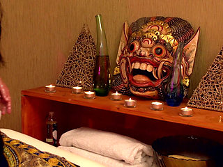 Sexy Masseur Massages Huge Cock, Fucks and Cumshot