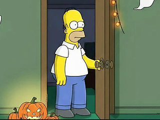 Halloween MILF Cartoon Blowjob - Marge Simpson Cheating Parody