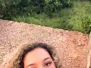 Amateur milf car outdoor handjob