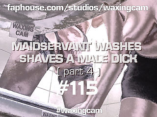 (part4) Maidservant Shaves a Male Dick