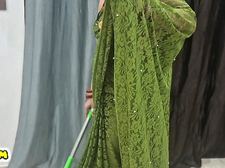 Devar Helping Bhabhi in Cleaning the Floor and FUcked Her Pussy