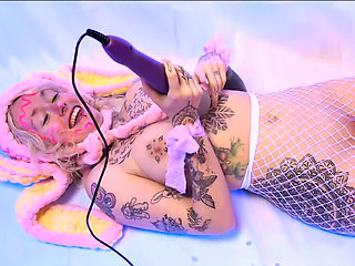 Captured Easter Bunny Plays with Toys & Lays Eggs