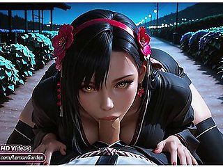 Tifa Night Secrets Of The Lewd Garden. Ai Generated 3d Hentai With Car Toon, Tifa Lockhart And Final Fantasy
