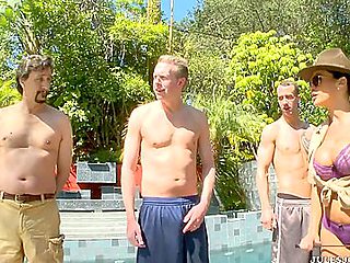 Rare Dp Training At Anal Boot Camp - Lisa Ann