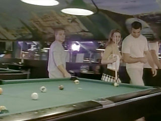 A Cock in the Ass and One in the Mouth in the Pool Hall