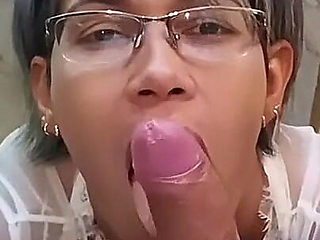 I Love Swallowing My Stepson's Cum. When My Cuckold Husband Is at Home.