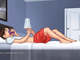 Stepmom Panty Sniffing & Fucking - Stepson Masturbates to Indian Cartoon 3D Sex (Summertime Saga)