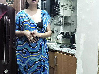 Desi Indian Stepmom Catches Step Son In Kitchen For Hardcore Fucking - Hindi Audio