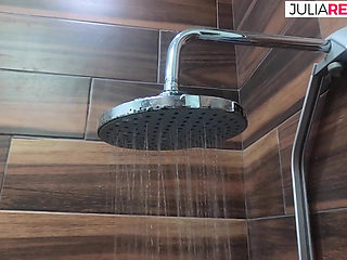 Horny slut moans as she fucks her pierced pussy with a dildo