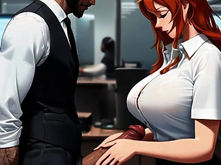 Sexy Secretaries Stroke Big Black Cocks At Work All Day