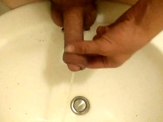 Peeing on My Hand, in a Sink