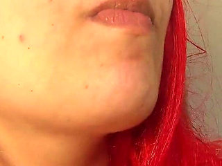 Giantess Stepsister Chews Gum, Then Blows Bubbles at Her Tiny Stepsister and Wraps Her Used Gum Around Him