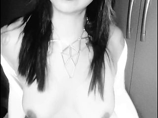 Black & White Tease Slow Strip & Dirty Talk Masturbation