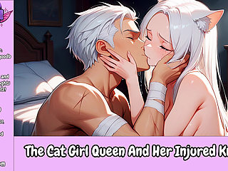 The Cat Girl Queen And Her Injured Knight - Erotic Audio Roleplay