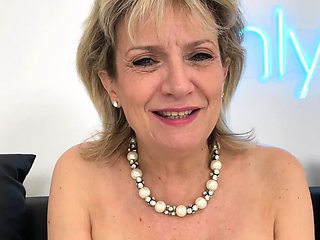 Big Boobed Blonde Masturbates With A Dildo In The Bathroom