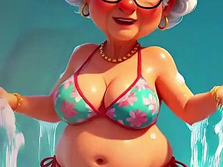 Granny Animation Sticky Mess