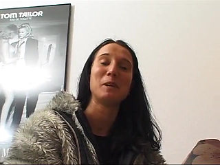 Slut masturbates, using her fingers