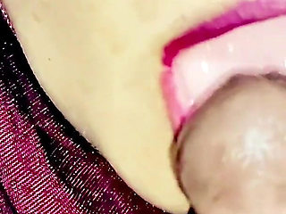 Throbbing Cumshot in Mouth for My Wife's Friend New HD Video