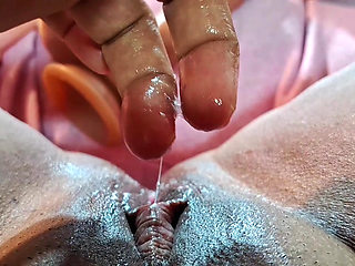 Asian solo fun with toy