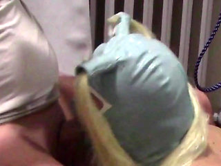 Blonde MILF with Pigtails Takes Cock and Cums in Her Mouth