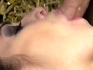 In the farm with hot slut!