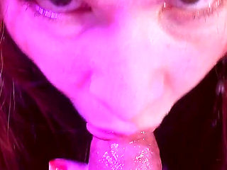 POV Cock Sucking Facial