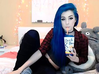 Hot Webcam Babe Loves Dildo Anal Masturbation