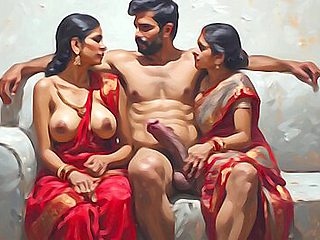 Indian Lucky Fucking Two College Girls Best Threesome Sex With Car Toon