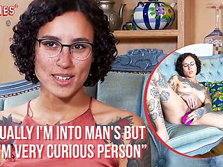 Swedish girl Mikcha explores herself on camera