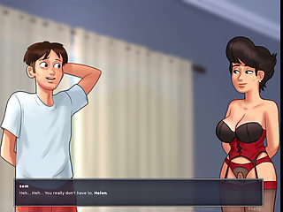 SUMMER TIME SAGA!! HOT MILF MOTHER-IN-LAW  SEX SECNE!