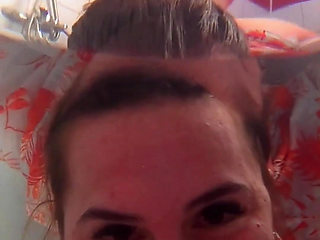 Breath Holding Underwater in Bathtub and Record with Waterproof Camera
