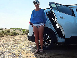 Belgian Cuckold Slave Returns for More Humiliation - Pussy Licking & Foot Domination in Car