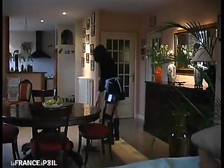 Papy Voyeur Doing a Young Redhead Maid in Stockings with a Friend