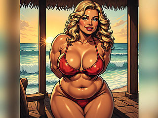 Stunning Beach Babes Ai Art