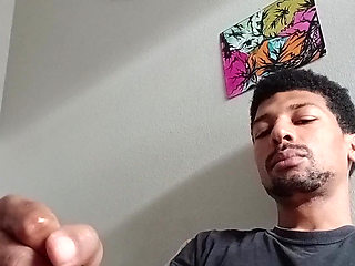 I end up stroking my big long dick for a long time