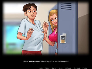 Closed inside Locker with beautiful girlfriend. Big ass fucked   summer time saga game