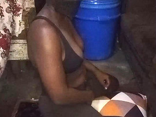 Hot Ebony Babe on Yoga