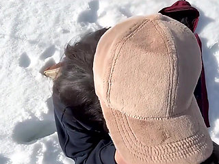 Asian Lululemon Fitness Girl Fucked Warm in -20c