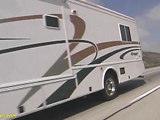 Cowgirl picked up for rough bang van party