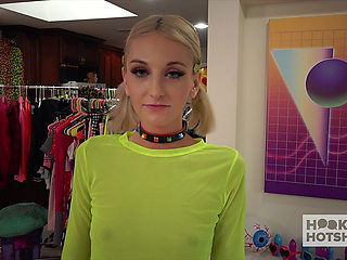 Petite Blonde Tallie Lorraine Hooks Up With Bryan Gozzling!