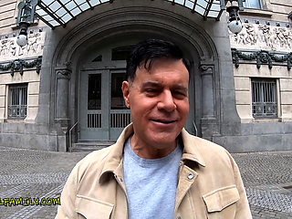 Unicycle Madness! Stepbrothers Threesome W Big Natural Tits