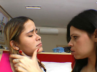 Hot Kisses Lesbian Domination Top Latinas