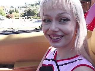 Big-titted cheerleader Jessica Starling gets her asshole rimmed