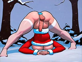AI. Generated Mrs Futa Clause north pole fuck fest