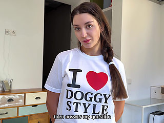 I Seduced My Step Sis When She Wearing "i Love Doggystyle" T-shirt and Missionary Cum Inside Her!