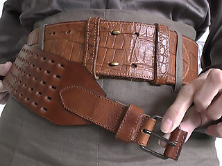 Exciting Belt Fitting with a Linen Skirt, Part 1, Lady Victoria Valente