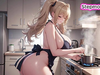 JOI Stepmom Horny Kitchen Climax - Come with me 100% You'll cum - Dirty Talk