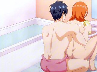 Big cock teenager washes and fucks his eager young MILF