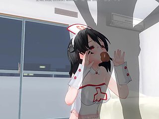 3D Hentai Skinny Nurse Gives a Blowjob to a Patient